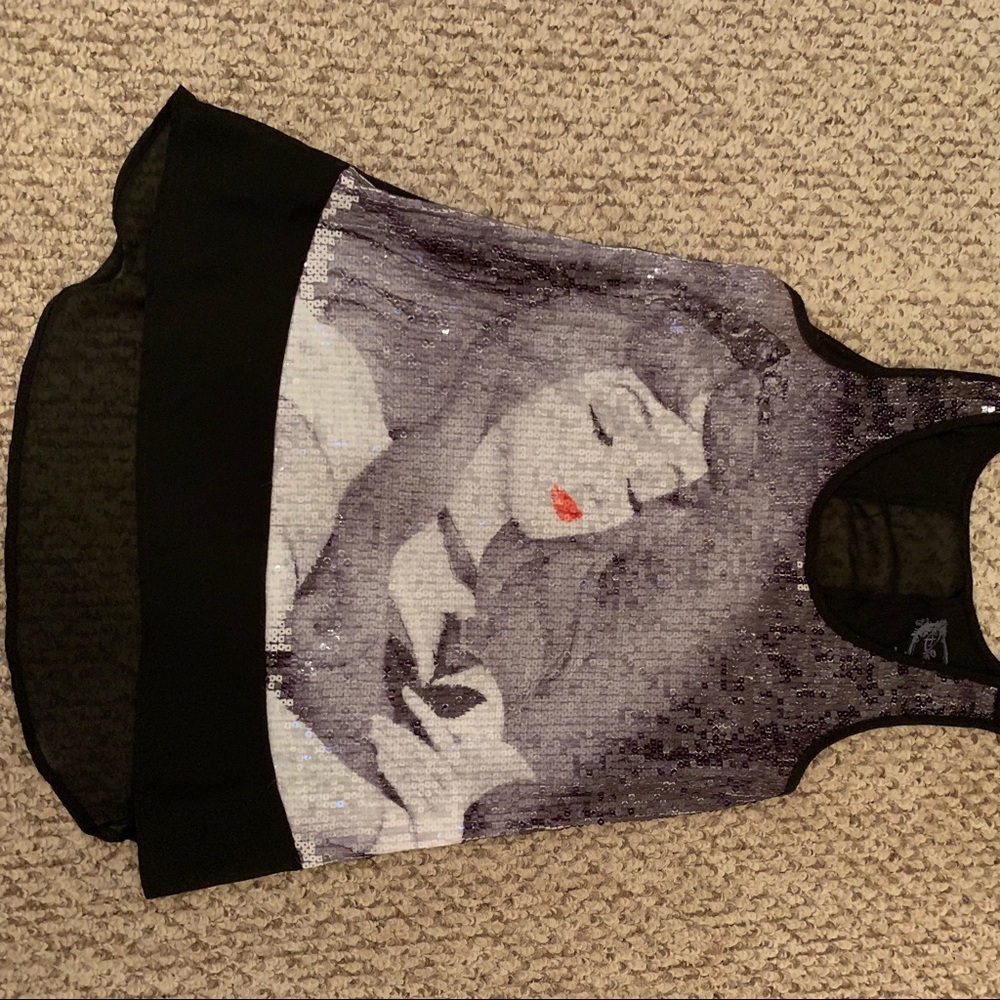 Sequin Sleeping Beauty tank